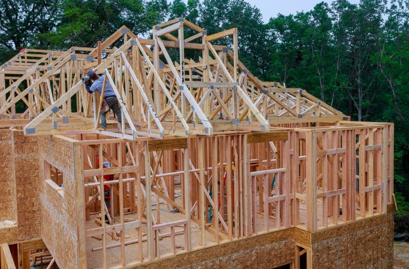 Lifting Roof Trusses